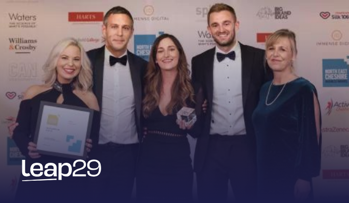 We Won! Leap29 are named the Best Company to Work for at The North East Cheshire Business Awards Leap29 - Winners of the Best Company to Work For at the North East Cheshire Business Awards